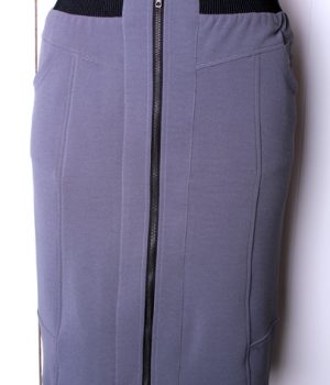 Falda recta cremallera