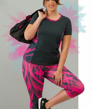 Camiseta deportiva rosa