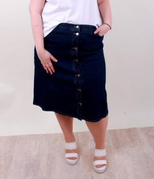 Falda tejana botones