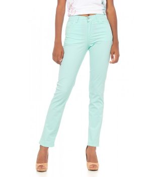 Pantalón loneta push-up, turquesa claro