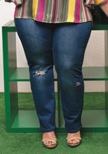 Pantalón Denim elástico, rotos