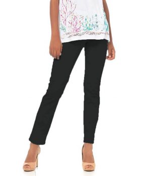 Pantalón loneta push-up, negro