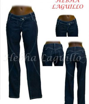 Denim elástico pitillo