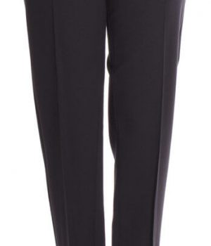 Pantalón clásico punto roma, negro