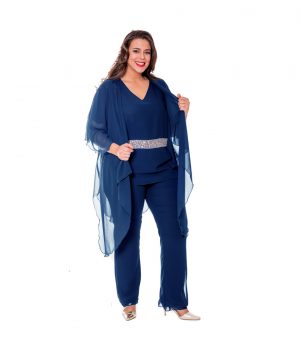 Levita de gasa azul klein