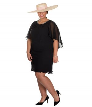 Vestido cóctel de gasa