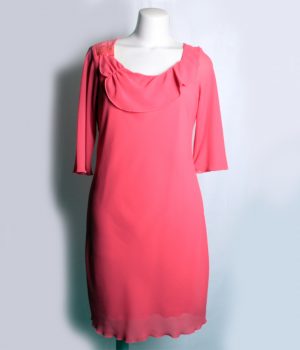 Vestido cóctel gasa