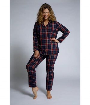 Pijama de cuadros, algodón