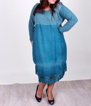 Vestido Fred Sabatier turquesa