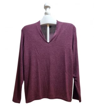 Jersey de punto, granate