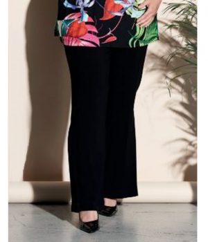 Pantalón ceremonia punto de seda, negro