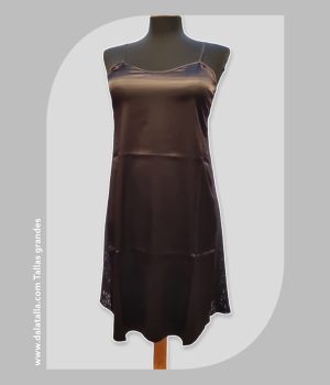 Camisón Raso Negro