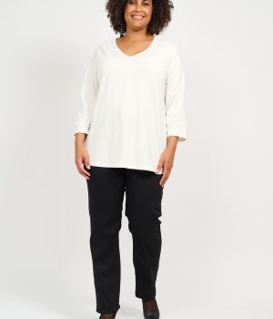 Pantalón denim negro regular