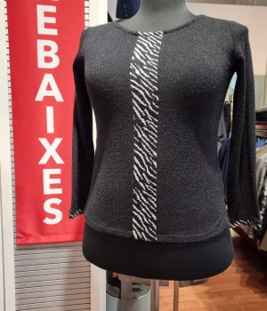 Jersey de punto animal print