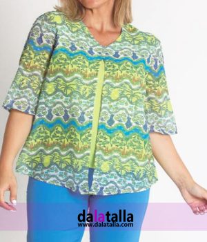 Blusa estampada de gasa