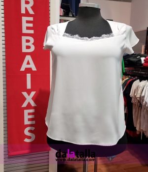 Blusa lencera, blanca