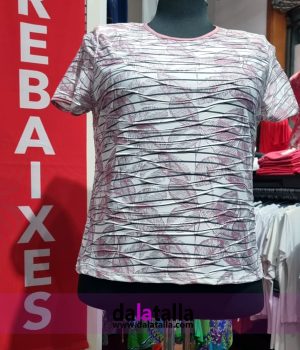 Blusa estampada rosa