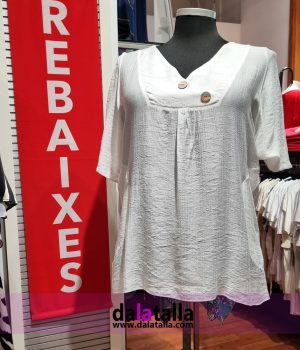 Blusa bambula blanca