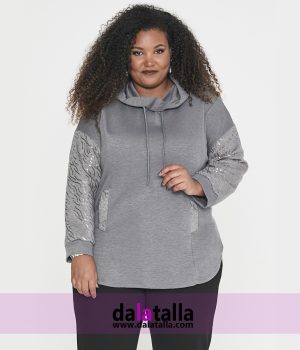 Sudadera de punto y lentejuelas