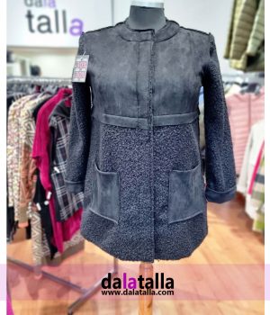 Abrigo lana cocida y antelina