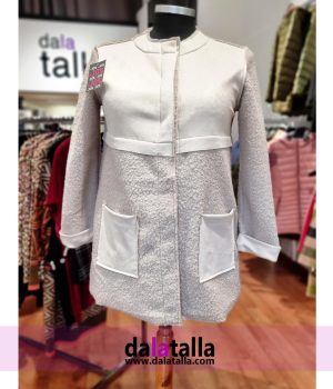 Abrigo lana cocida y antelina