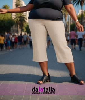 Pantalón pirata natural