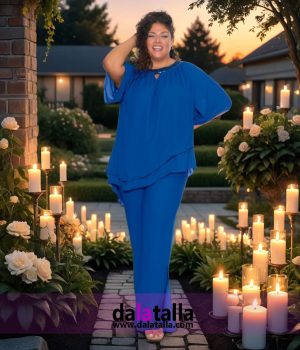 Blusa de gasa desigual