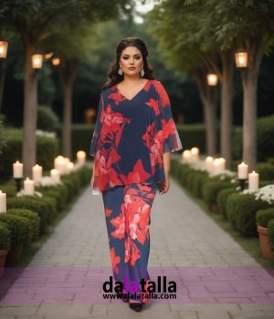 Blusa de gasa desigual