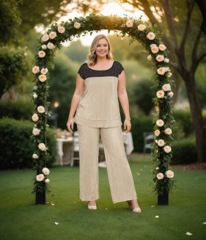 Blusa plisada con popelín