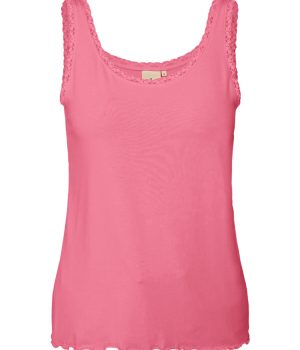 Top básico con puntilla, lencero