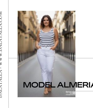 Pantalón algodón Almeria, color blanco