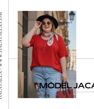 Camiseta básica, Jaca  rojo 